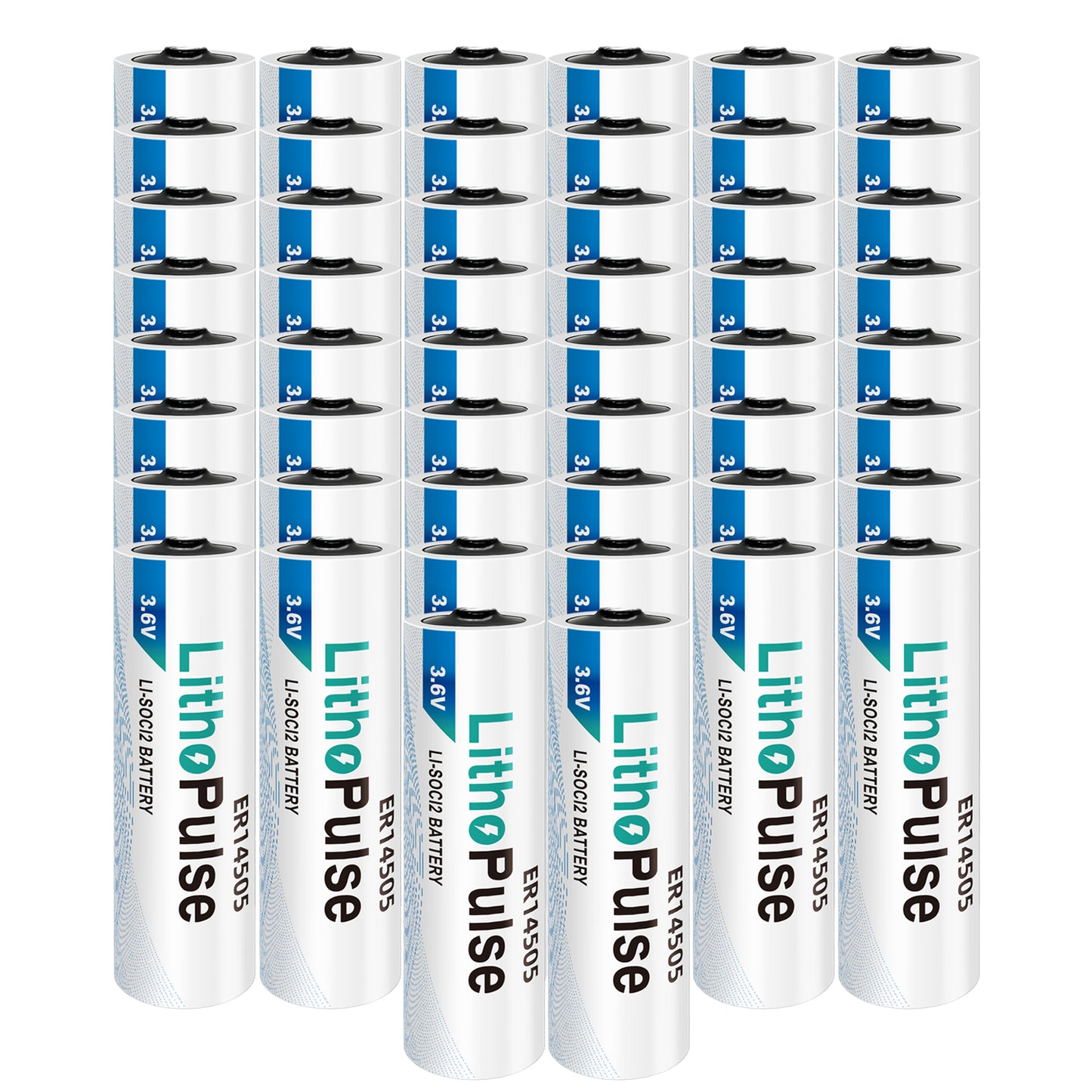 Tlaloc Energy ER14505 AA 3.6V Lithium Battery 2700mAh for Water Electricity Gas Meter PLC Facility Equipment Li-SOCL₂ Non-Rechargeable ER14505 Battery