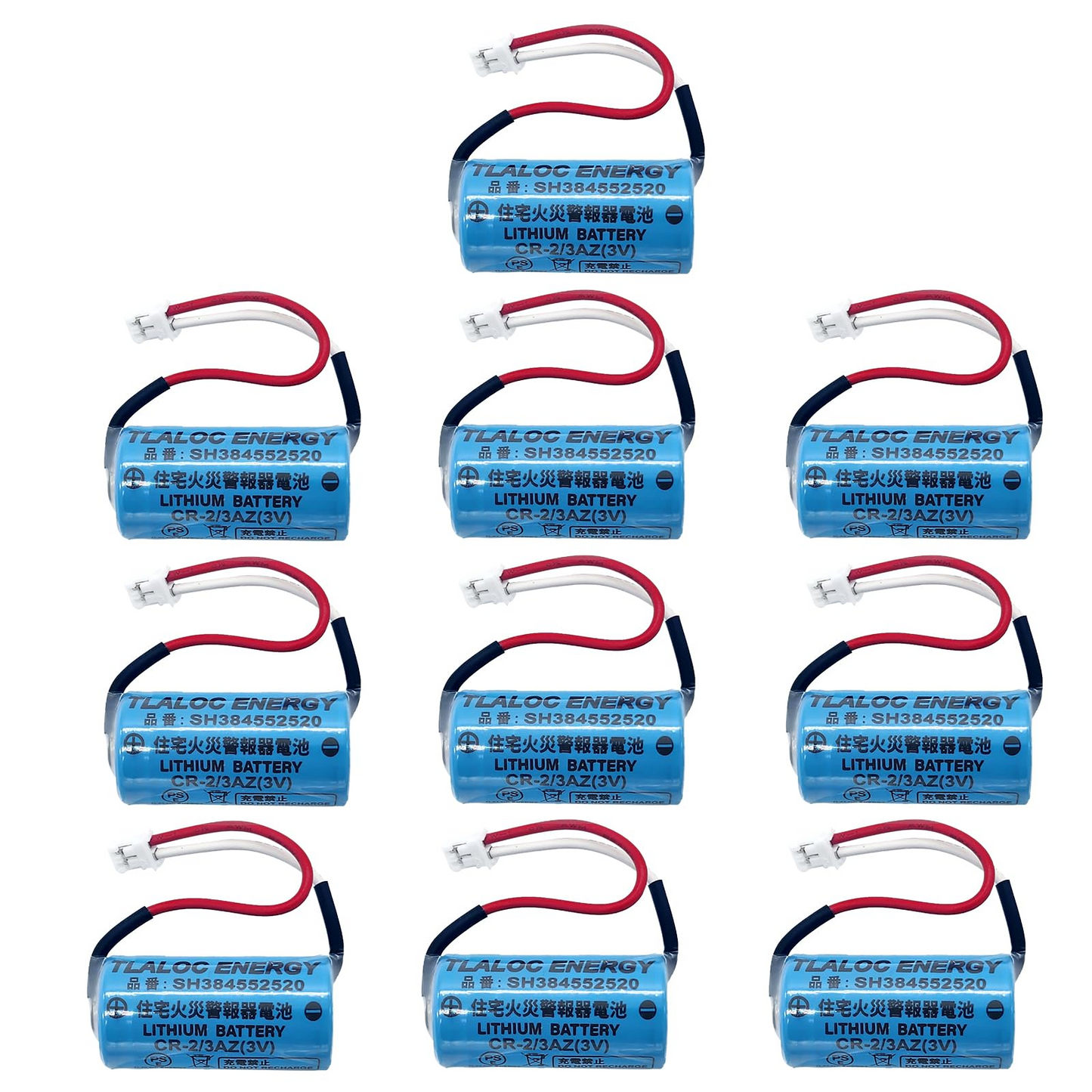 SH384552520 住宅用火災警報器専用電池 CR-2/3AZ、CR-2/3AZC23 3V リチウム電池  TLALOC ENERGY