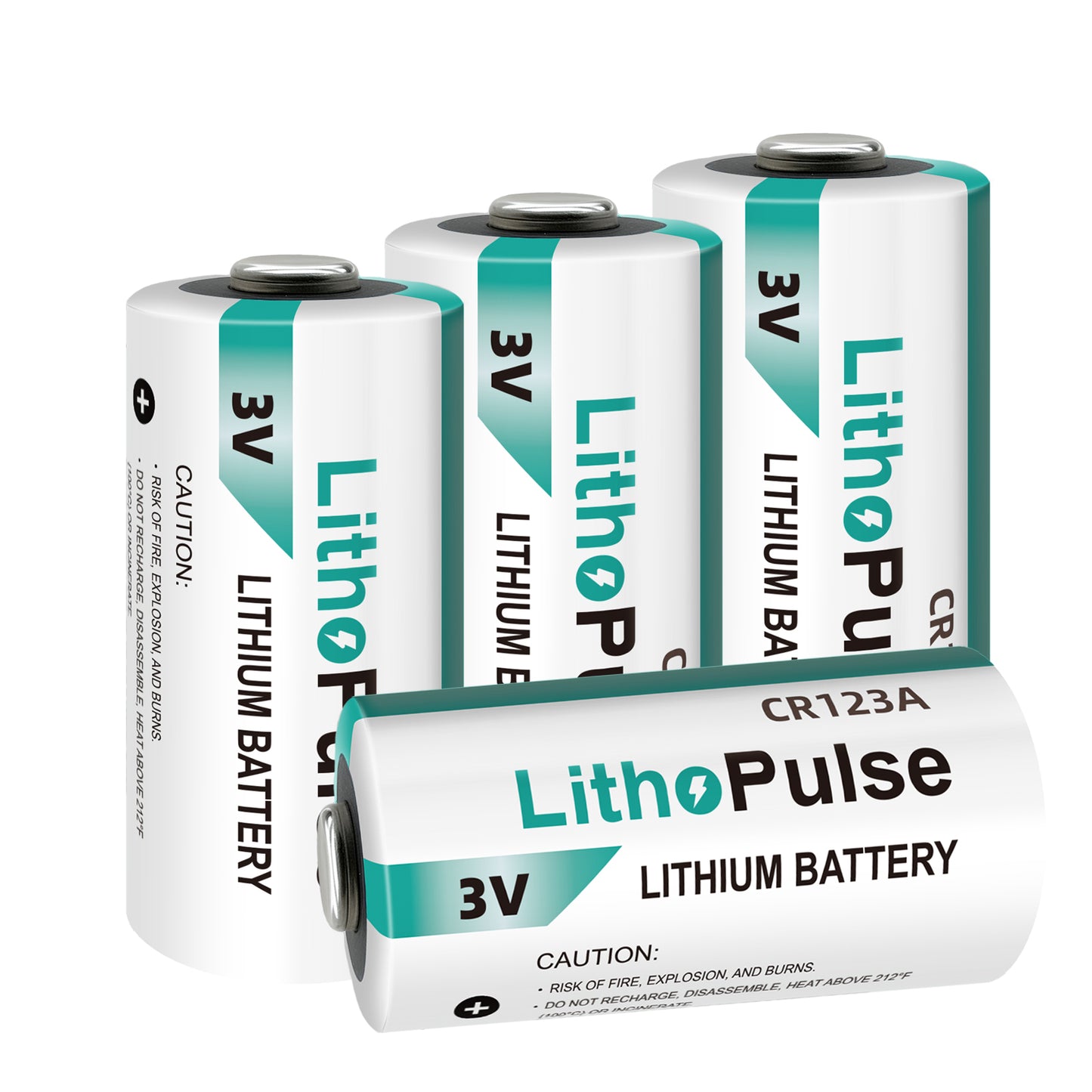 Tlaloc Energy CR123A 3V Lithium Battery 1500mAh for Flashlights Home Security System Non-Rechargeable CR123A Lithium Batteries 3 Volt