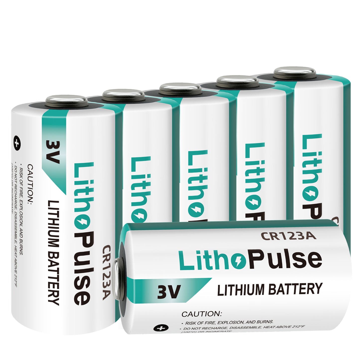 Tlaloc Energy CR123A 3V Lithium Battery 1500mAh for Flashlights Home Security System Non-Rechargeable CR123A Lithium Batteries 3 Volt