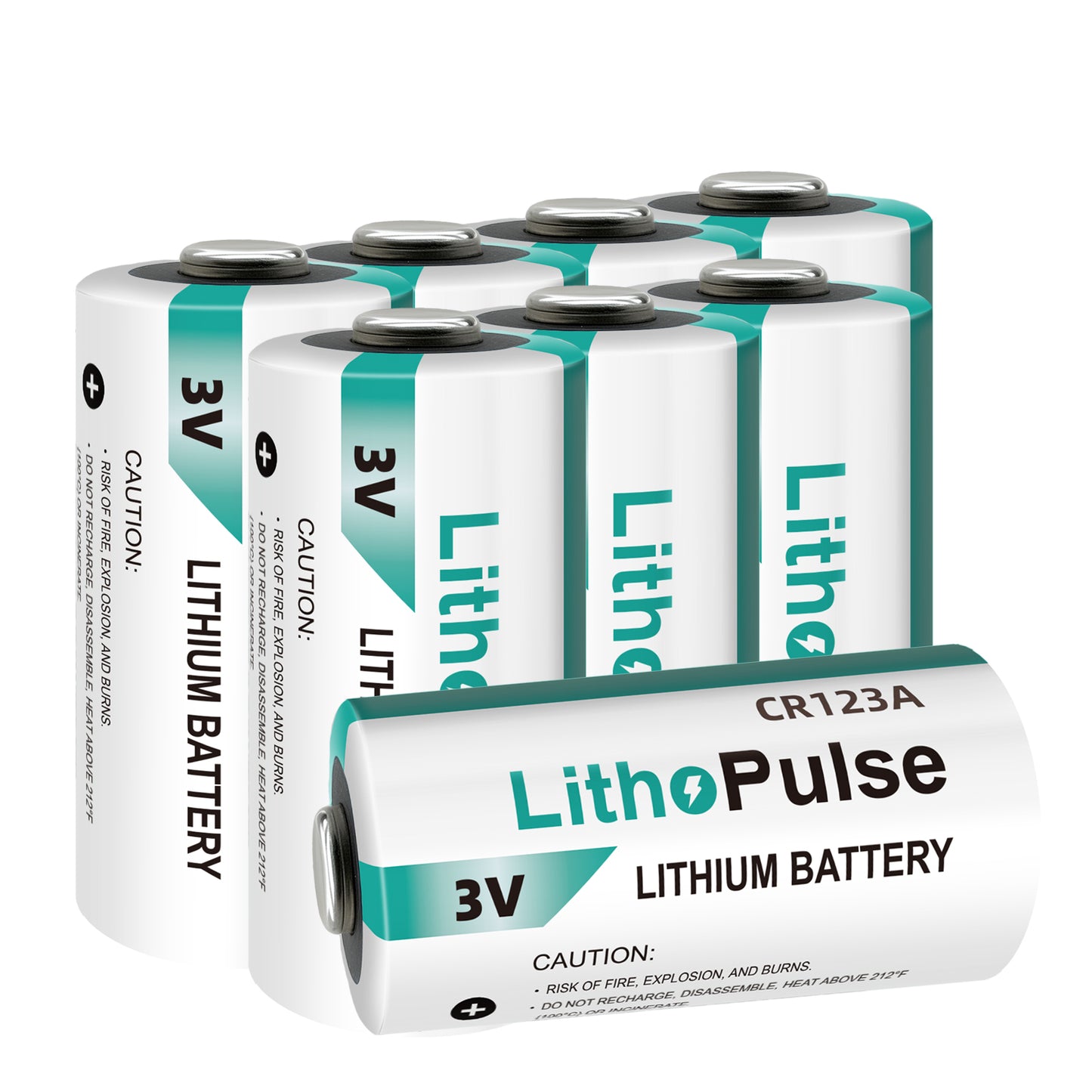 Tlaloc Energy CR123A 3V Lithium Battery 1500mAh for Flashlights Home Security System Non-Rechargeable CR123A Lithium Batteries 3 Volt