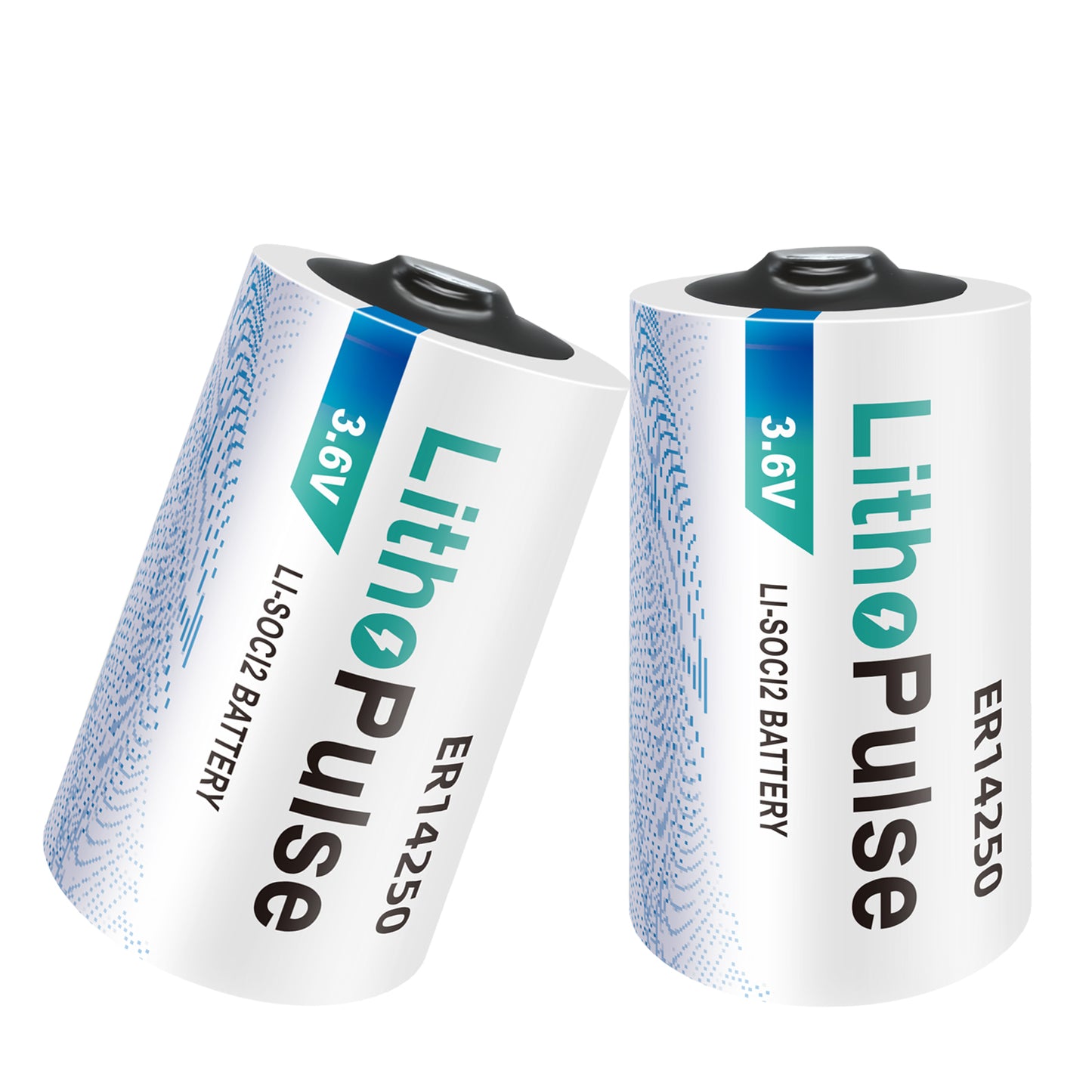 Tlaloc Energy ER14250 1/2AA 3.6V Lithium Battery LS14250 Batteries 1200mAh for Water Electricity Gas Meter PLC Facility Equipment Li-SOCL₂ Non-Rechargeable ER14250 Battery