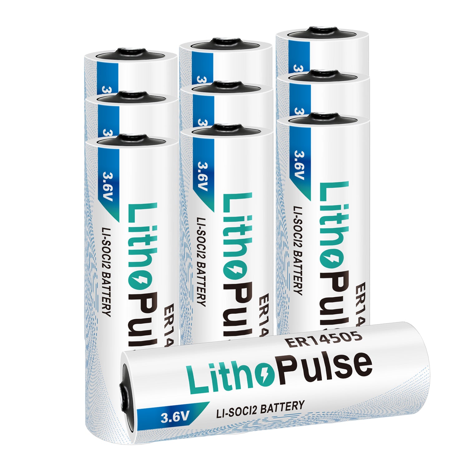 Tlaloc Energy ER14505 AA 3.6V Lithium Battery 2700mAh for Water Electricity Gas Meter PLC Facility Equipment Li-SOCL₂ Non-Rechargeable ER14505 Battery