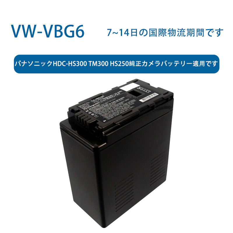 VW-VBG6リチウムイオン電池